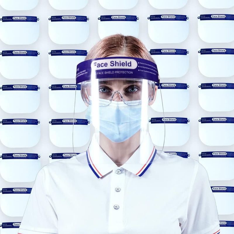 Visor Facial ANDX 28x24 cm Paquete de 200 Anti-empañante