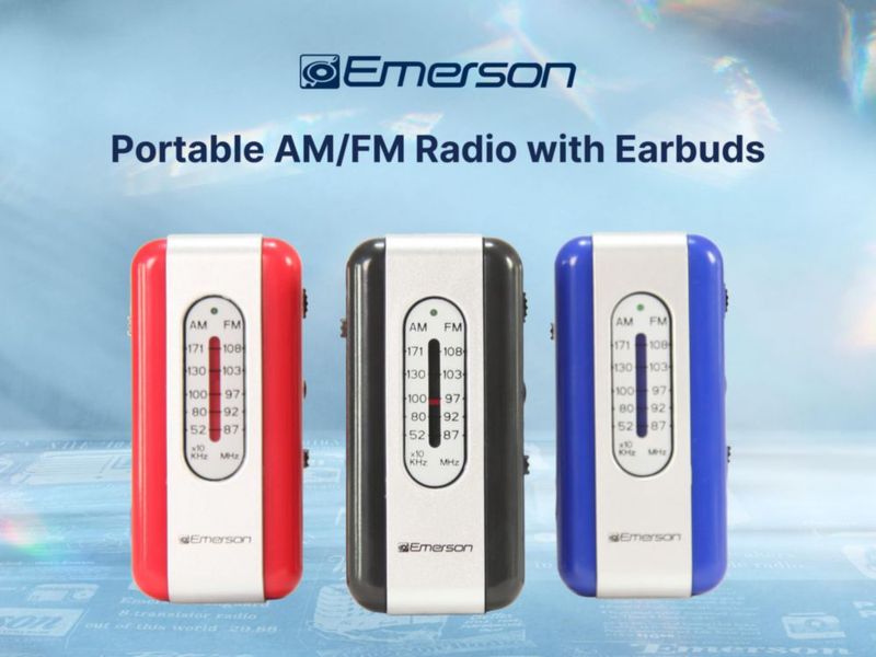 Radio Portátil Emerson ER-7002 AM/FM con Audífonos y Bocina