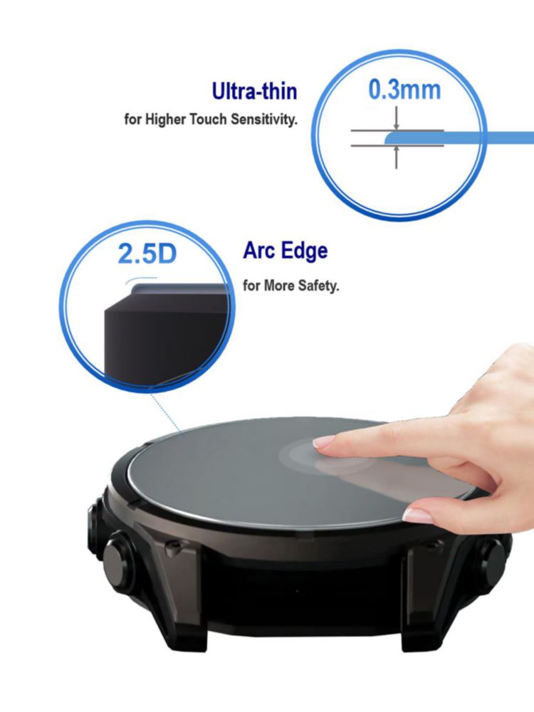 Protector de pantalla iDaPro Garmin 45/55/45S [4 uds.] + Tapones