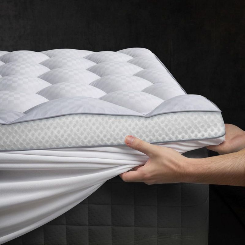 Sobrecolchón Milcabe Queen 7 cm de espuma viscoelástica con bolsillos profundos