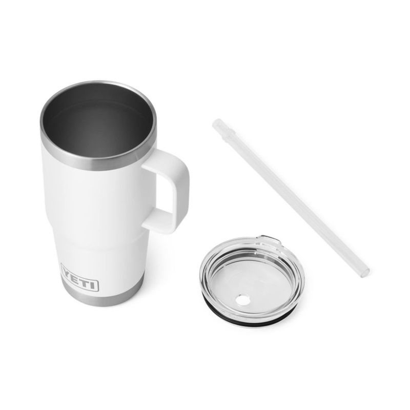 Taza YETI Rambler de 750 ml con tapa de pajita de acero con aislamiento al vacío