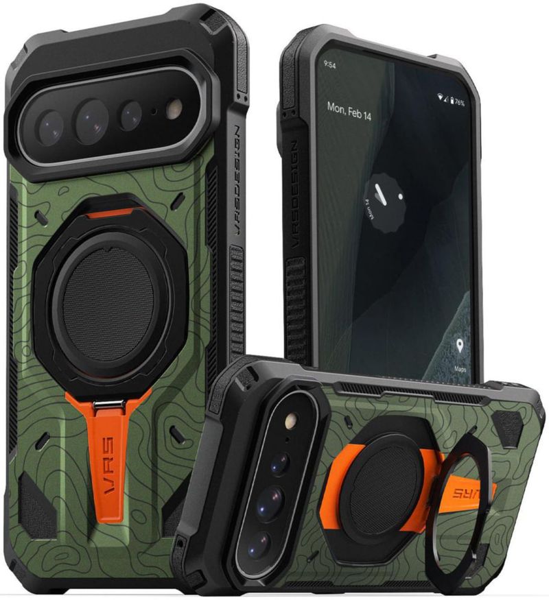Funda para Teléfono VRS DESIGN Pixel 11 Pro XL TerraGuard Verde