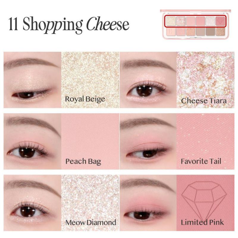 Paleta de Sombras para Ojos CLIO PROFESSIONAL 12 tonos mate y brillo