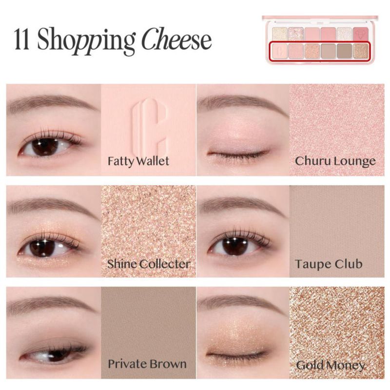 Paleta de Sombras para Ojos CLIO PROFESSIONAL 12 tonos mate y brillo