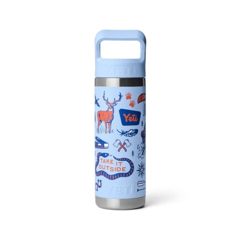 Botella de Agua YETI Rambler 532 ml Aislada al Vacío con Tapa de Sorbete