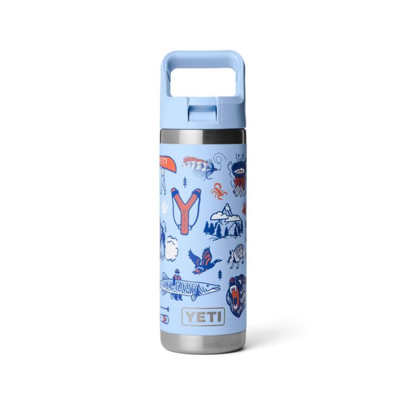 Botella de Agua YETI Rambler 532 ml Aislada al Vacío con Tapa de Sorbete