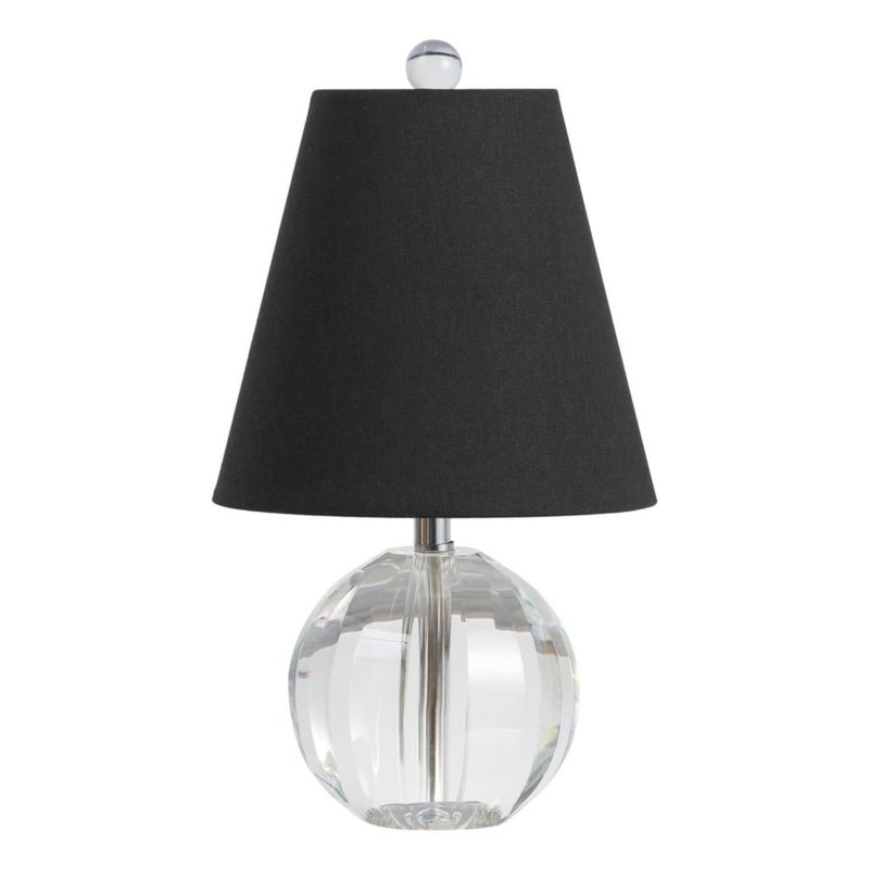 Lámpara de mesa JONATHAN Y 41 cm Cristal LED Transparente/Negra