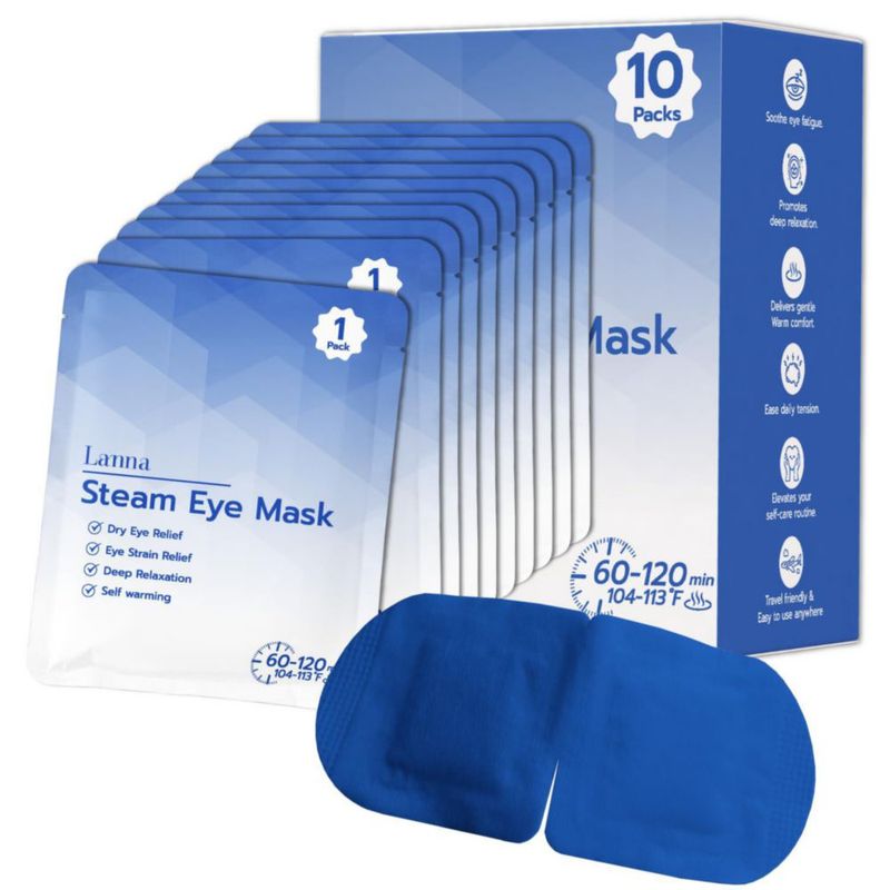 Mascarilla de Vapor Calentada LANNA Desechable - 10 unidades 120 minutos