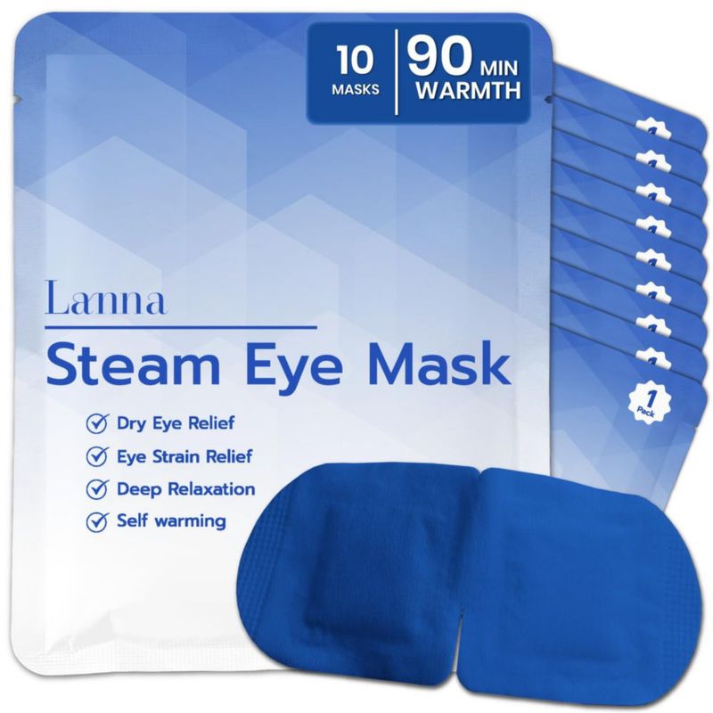 Mascarilla de Vapor Calentada LANNA Desechable - 10 unidades 120 minutos