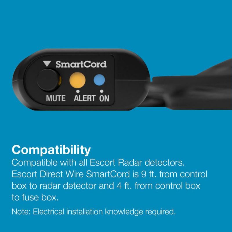 Detector de radar Escort Cobra SmartCord Directwire MAX 360