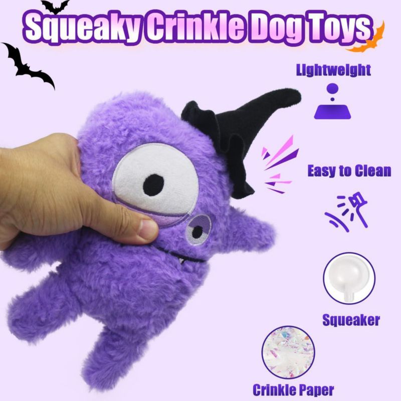 Juguete de Peluche para Perro HUGEME Monstruo de Halloween