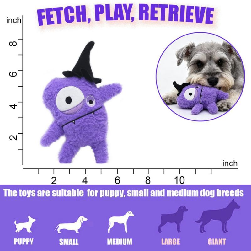 Juguete de Peluche para Perro HUGEME Monstruo de Halloween