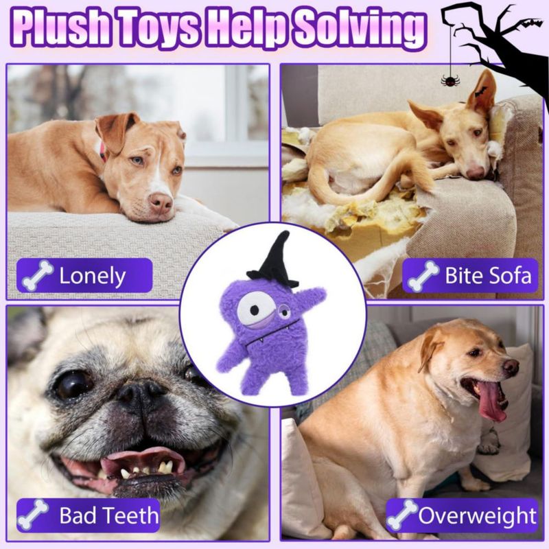 Juguete de Peluche para Perro HUGEME Monstruo de Halloween