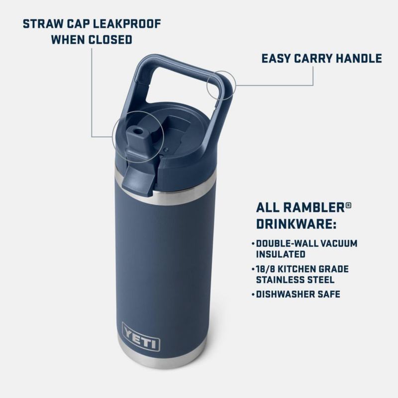 Termo YETI Rambler 532 ml Aislado al Vacío Azul