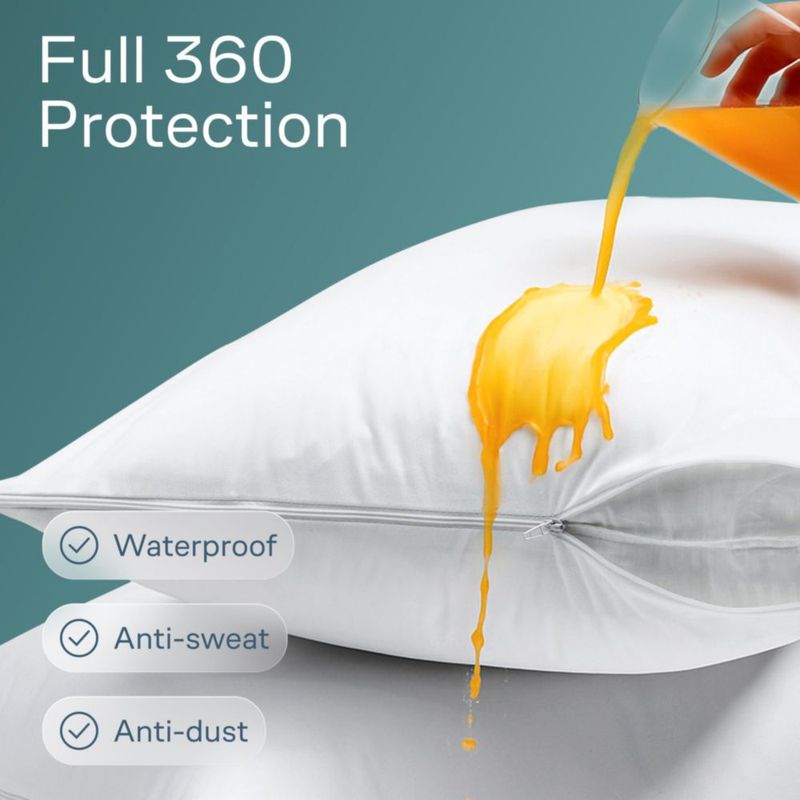 Protectores impermeables para almohada Niagara 51 × 66 cm paquete de 12