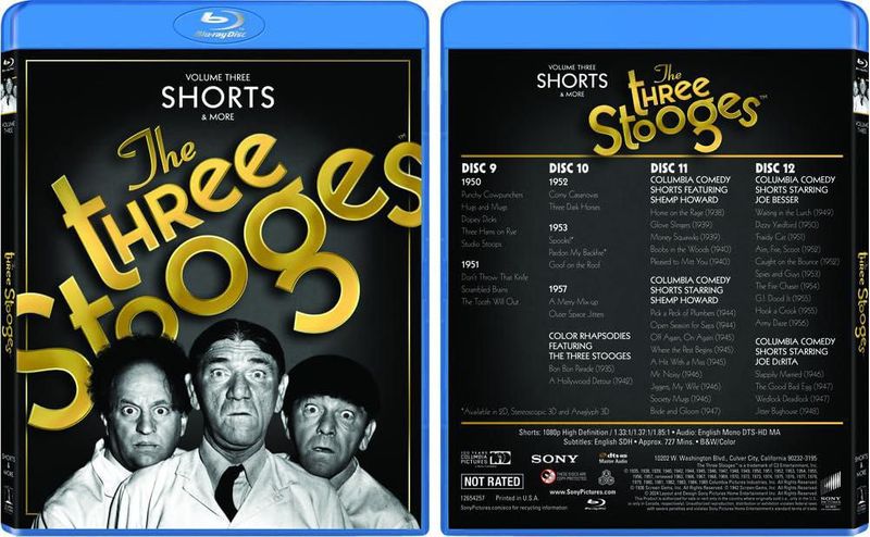 Blu-ray Sony Pictures The Three Stooges – Colección de 20 discos