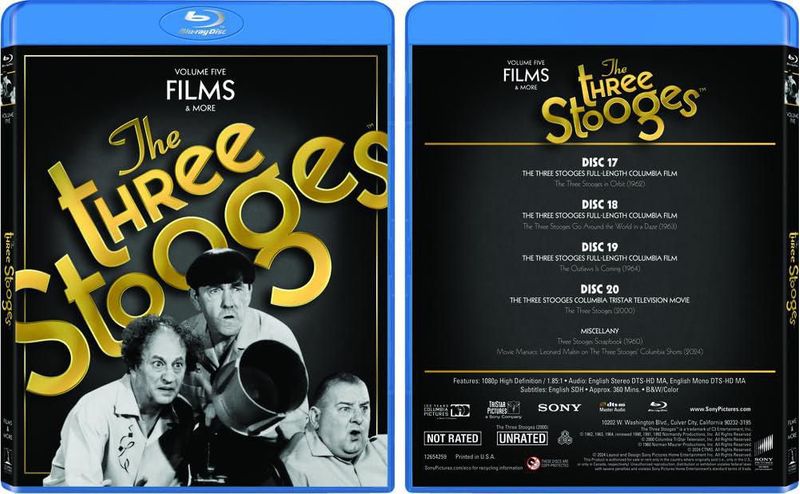 Blu-ray Sony Pictures The Three Stooges – Colección de 20 discos