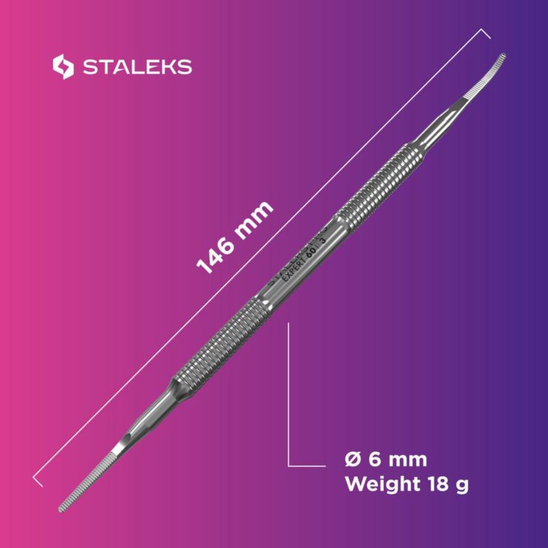 Lima de pedicura Staleks Pro Expert 60 Tipo 3 de acero inoxidable