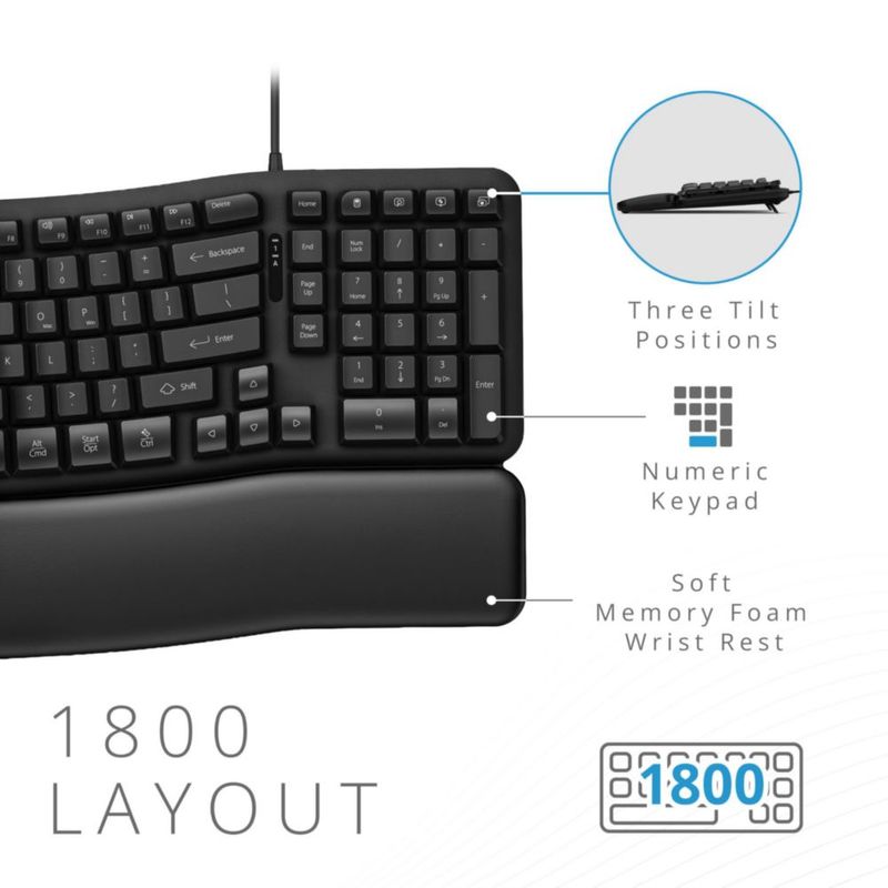 Set de teclado y ratón Kensington KM620-W con cable USB-C