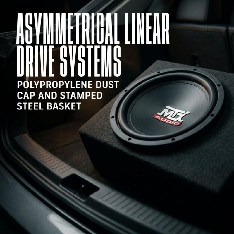 Subwoofer MTX 30 cm 400 W para audio de coche TN12-04