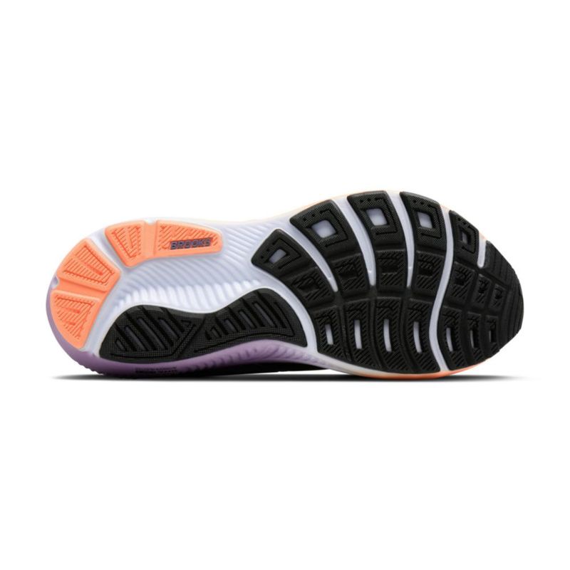 Zapatilla de running Brooks Ghost 18 Negro/Uva oscuro/Durazno Talla 10 (mediana)