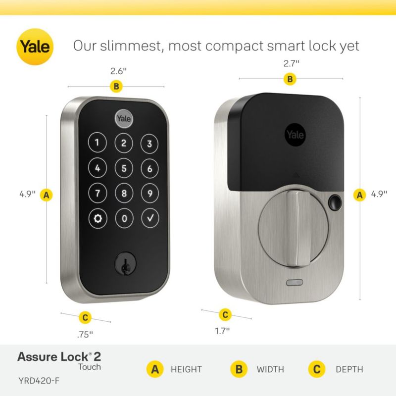 Cerradura inteligente Yale Assure Lock 2 Touch Wi-Fi con huella digital