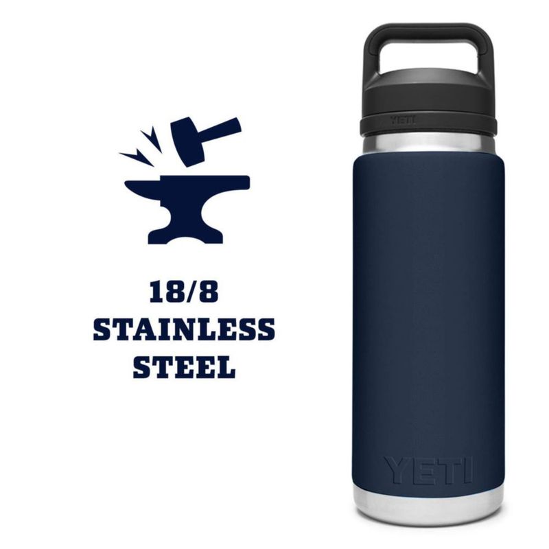 Botella YETI Rambler de acero inoxidable con aislamiento al vacío de 750 ml