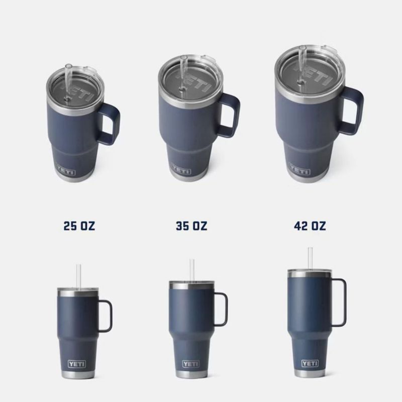 Taza YETI Rambler de 125 L con tapa de pajita de acero con aislamiento al vacío