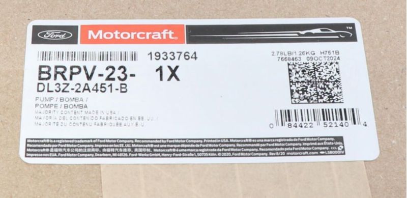 Bomba de Vacío Motorcraft BRPV23 14 kg