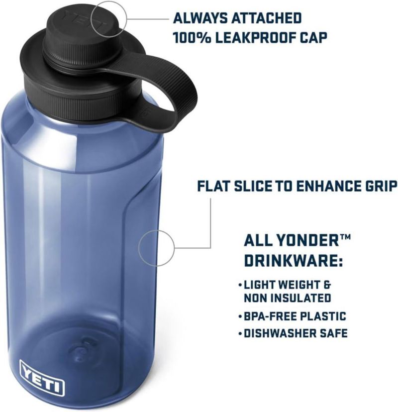 Botella YETI 15 L Azul Real con Tapa Yonder de sujeción