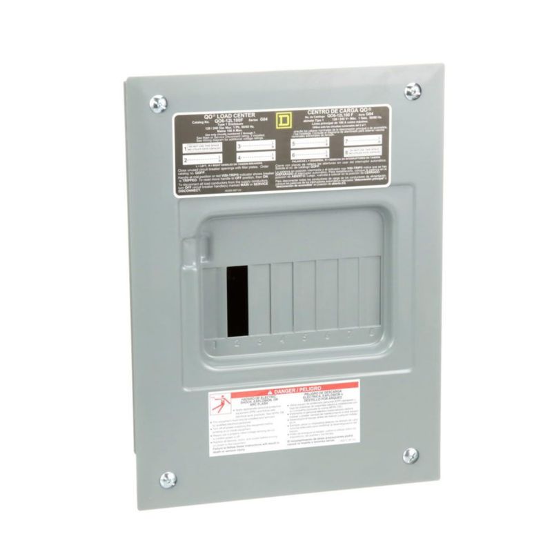Centro de Carga Schneider Electric 100 A 6 Espacios 12 Circuitos