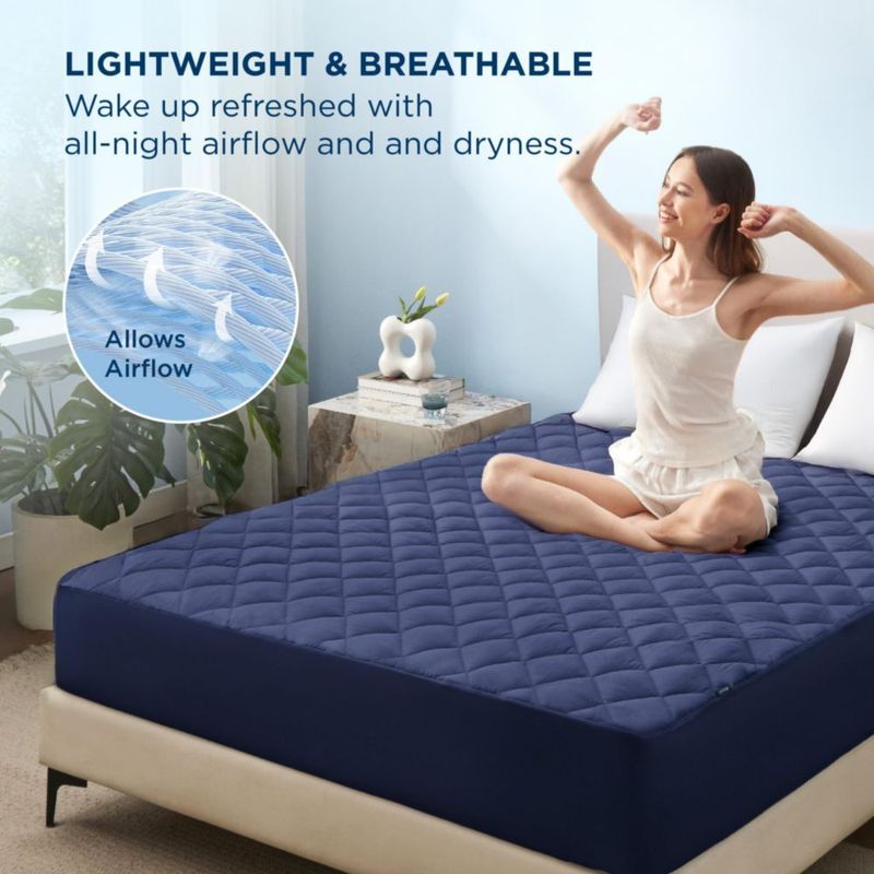 Protector de colchón Bedsure Twin acolchado e impermeable