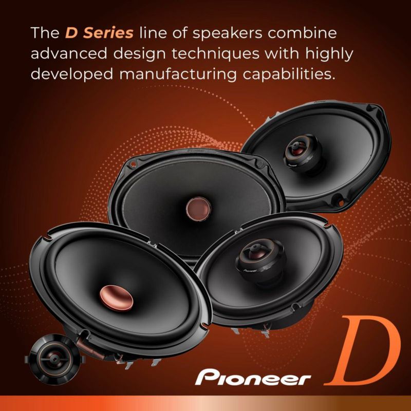 Altavoces para coche Pioneer TS-D68F Serie D 6x8 de 2 vías