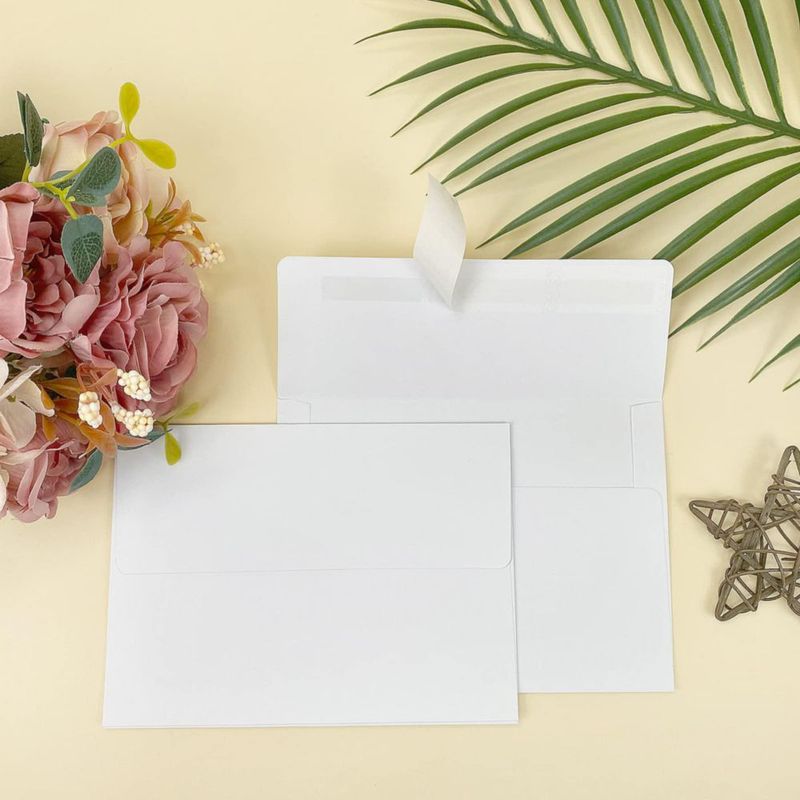 Sobre Rinrda A6 12x16 cm Blanco con autocierre (50)