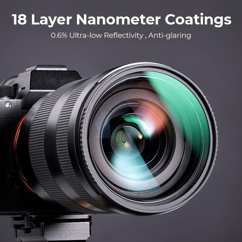 Kit de filtros para objetivo K&F CONCEPT 55 mm UV y CPL