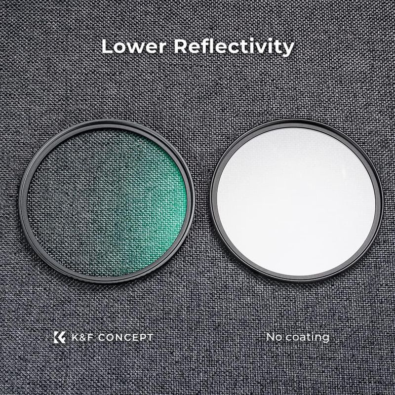 Kit de filtros para objetivo K&F CONCEPT 55 mm UV y CPL