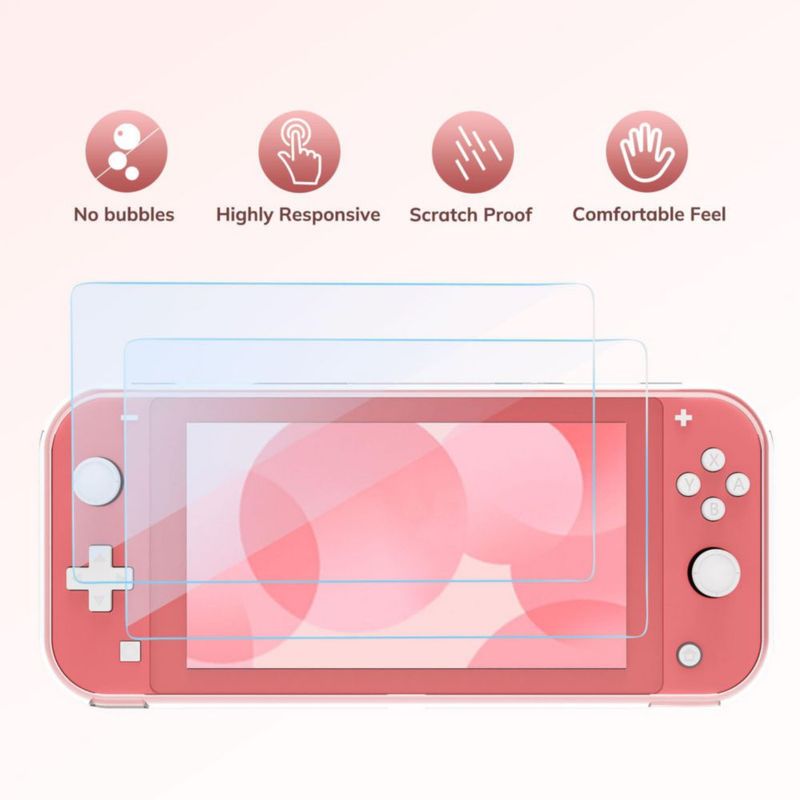 Estuche y Kit 14 en 1 YK YOUNIK para Switch Lite - Rosa Coral