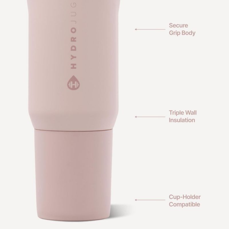 Botella HydroJug 568 ml Aislada Rosa Empolvado