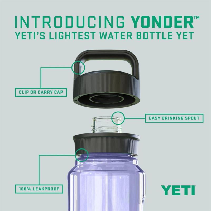 Botella de agua YETI Yonder 600 ml/20 oz con tapa Yonder Chug