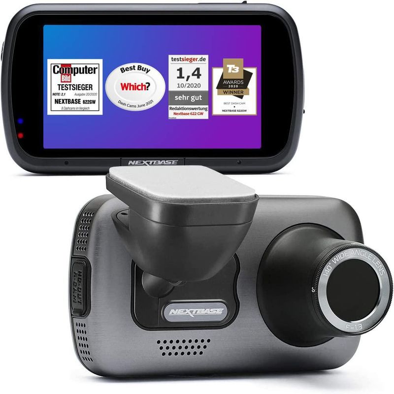Dash Cam Nextbase 622GW 4K UHD con Wi‑Fi GPS y Bluetooth