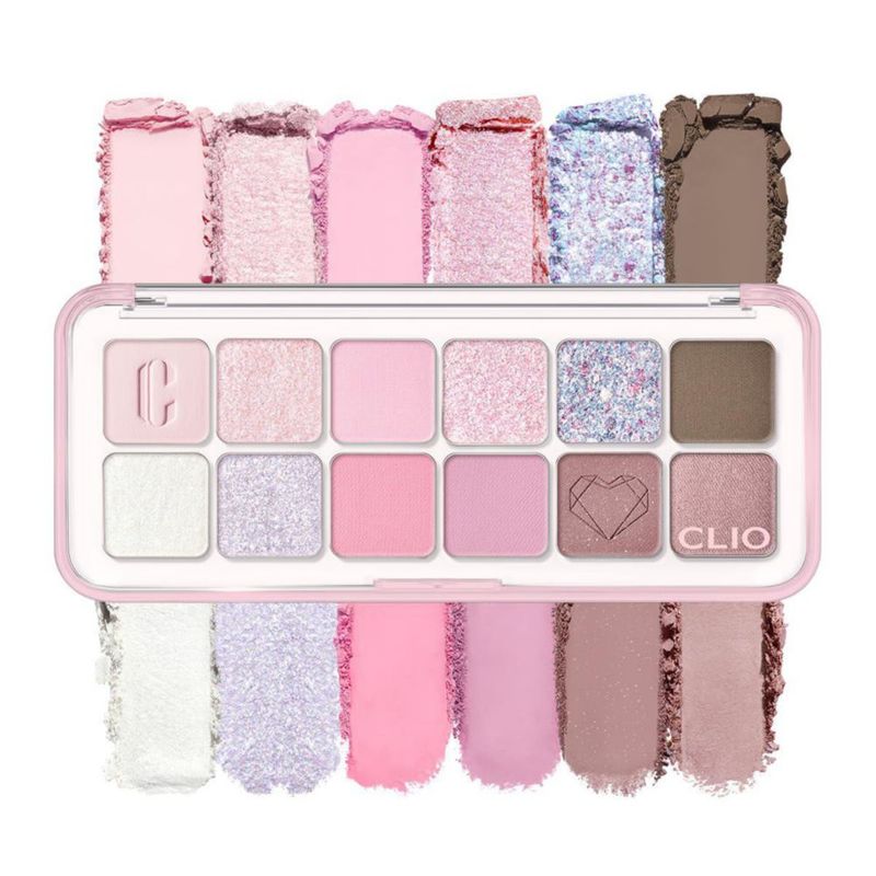 Paleta de sombras de ojos CLIO PROFESSIONAL 12 tonos mate y con brillo