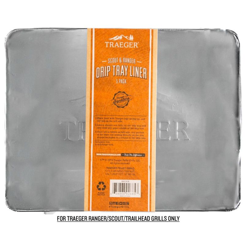 Accesorio para parrilla Traeger BAC458 protectores para bandeja de goteo paquete de 5