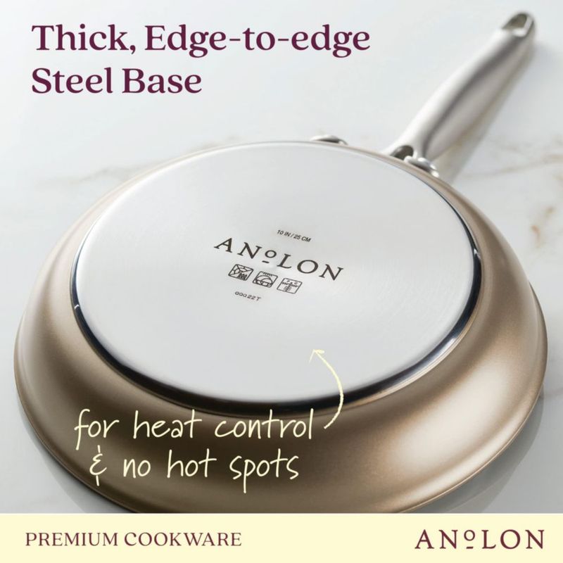 Juego de utensilios de cocina Anolon Ascend anodizado duro antiadherente 10 piezas