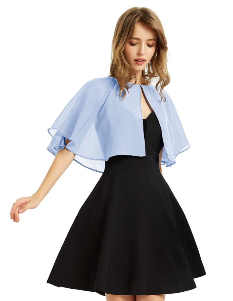 Chal BUCUXE de Chifón para Mujer - Capa para Vestido de Noche