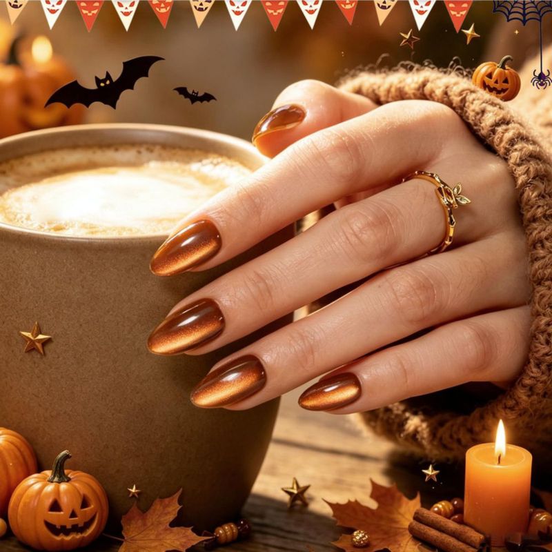 Uñas postizas beetles Gel Polish 32 piezas Cat Eye