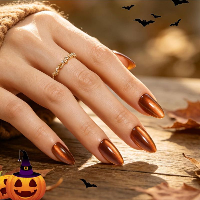 Uñas postizas beetles Gel Polish 32 piezas Cat Eye