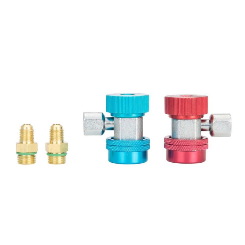 Juego de Acopladores Manual OEMTOOLS R134a con Adaptador R12