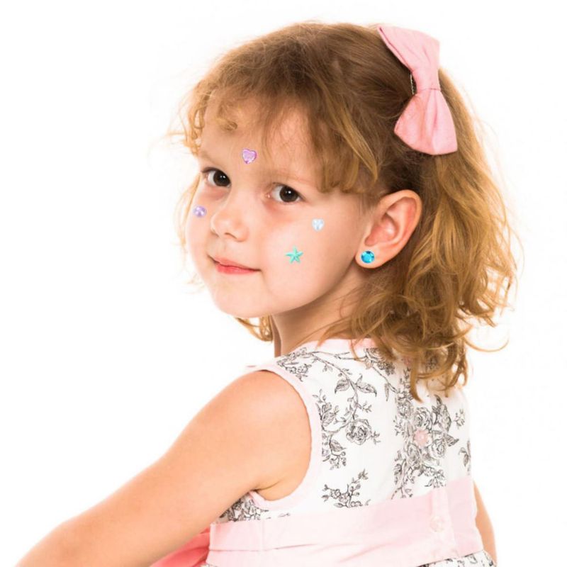 Aretes adhesivos koutey 36 pares para niñas