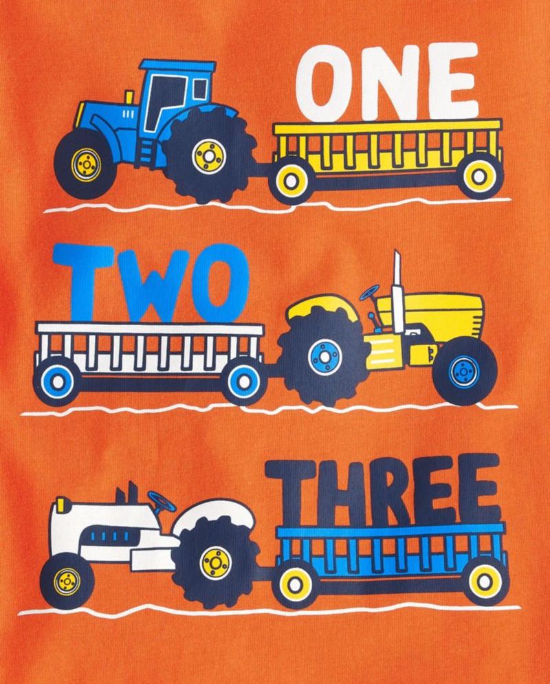 Pack de 3 camisetas de manga larga con gráficos de The Children's Place para niños de 3 años