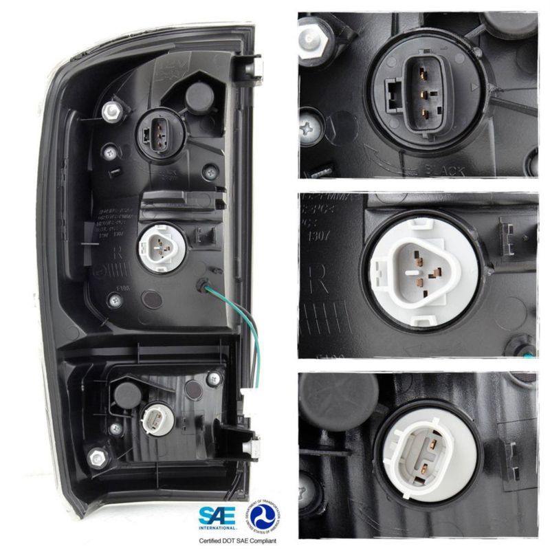Luces traseras AKKON para Toyota Tacoma 2016‑2022 Negro ahumado